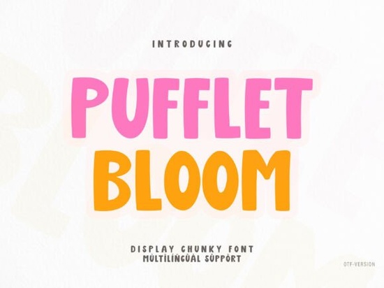 Pufflet Bloom Font